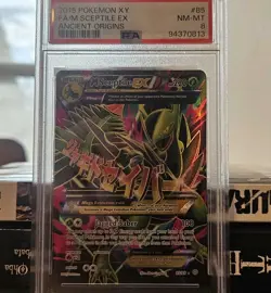 PSA NM-MT 8 M Mega Sceptile EX Full Art 85/98 Pokemon XY Ancient Origins - Image 4