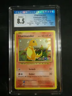 Pokemon CGC 8.5 Charmander 9/108 Holo Evolutions Toys R Us Promo 2016 NM/Mint+ - Image 1