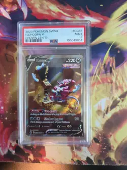 2023 POKEMON SWORD & SHIELD CROWN ZENITH #GG53 FULL ART/HOOPA V PSA 9 - Image 1