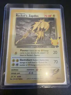 Team Rockets Zapdos 2021 Celebrations 25th Anniversary Holo 15/132 Pokemon - Image 1