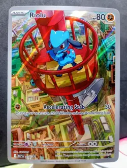 Pokemon TCG: Riolu #MEP010 Mega Evolutions Full Art Black Star Promo - Image 1