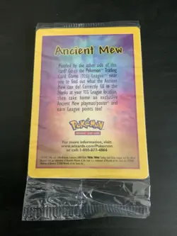 SEALED Ancient Mew Pokemon New Movie Promo Double Holo Foil Rare 1999-2000 Card - Image 2