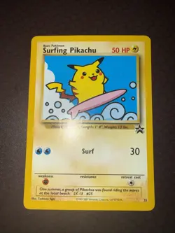 Pokemon! Surfing Pikachu - WOTC Promo - Non Holo - #28- LP! - Image 2
