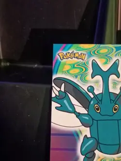 2001 Topps Pokemon Johto Series 1 #214 Heracross (Blue Logo) NM - Image 3