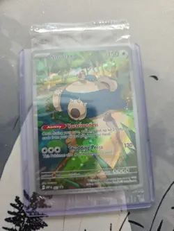 Pokemon TCG Snorlax Promo Scarlet & Violet 151 Black Star Holo Card#051 SEALED - Image 1
