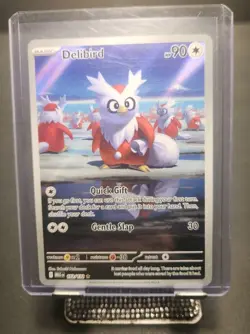 Pokemon TCG Delibird Illustration Rare ME01 Mega Evolution 152/132* ENG Version - Image 1