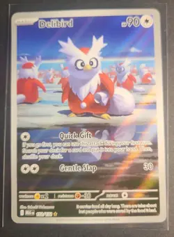 Pokemon TCG Delibird Illustration Rare ME01 Mega Evolution 152/132* ENG Version - Image 2