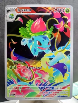 Pokemon TCG: Ivysaur #134/132 Mega Evolution Illustration Rare Full Art Holo - Image 1