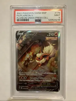 Pokemon 2021 TCG Flareon VMAX Full Art Promo Card SWSH 179 - Image 1