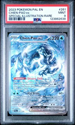 2023 Pokemon Chien-Pao ex 261/193 SV Paldea Evolved SIR PSA 9 - Image 1
