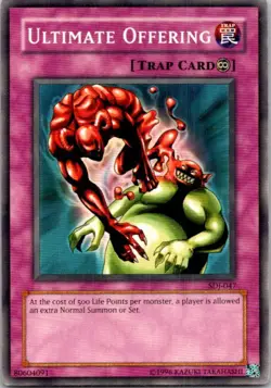 Ultimate Offering #SDJ-047 Yu-Gi-Oh! Unlimited Moderate Play - Image 1