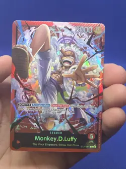 One Piece Starter Deck ST21 EX: Gear 5 Monkey D Luffy Leader NM - Image 2