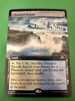 Flooded Strand (Extended Art) 464 Foil - MTG MH3 - M/NM Unplayed FAST2SHIP!! - Image 1
