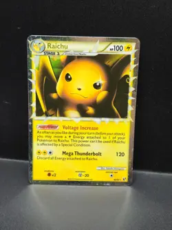 Pokemon TCG Raichu Holo Prime Card 83/90 Undaunted Set - Image 1