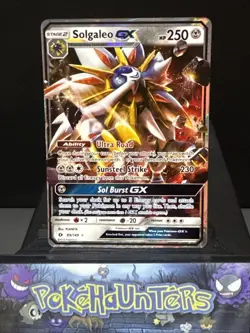 Pokemon Card Solgaleo GX 89/149 Sun & Moon Base Set Half Art Near Mint - Image 1