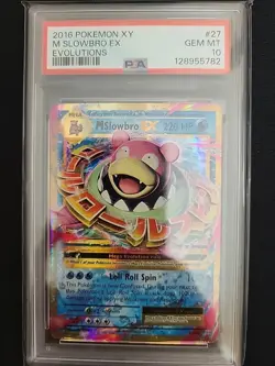Pokemon 2016 XY Evolutions #27 M Slowbro EX PSA 10 - Image 1