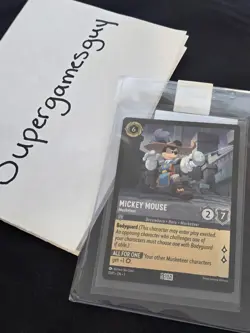 MINT Disney Lorcana Mint Mickey Mouse Card Gen Con Promo 2023 - Image 2