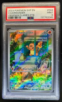 2023-25 Pokemon SV Black Star Promos SVP EN Charmander #044 PSA 9 - Image 1