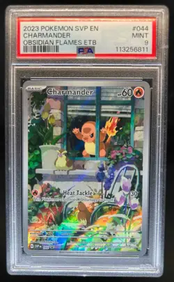 2023-25 Pokemon SV Black Star Promos SVP EN Charmander #044 PSA 9 - Image 1