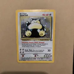 Snorlax Pokemon Card Holo WOTC 11/64 Jungle Set Rare Vintage 1999 Original HP - Image 1