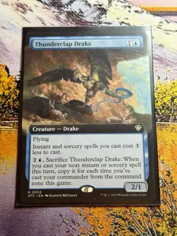 Thunderclap Drake (Extended Art) [Commander Outlaws of Thunder Junction] NM MTG - Image 1