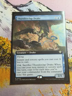 Thunderclap Drake (Extended Art) [Commander Outlaws of Thunder Junction] NM MTG - Image 2