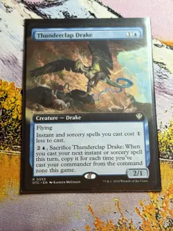 Thunderclap Drake (Extended Art) [Commander Outlaws of Thunder Junction] NM MTG - Image 3