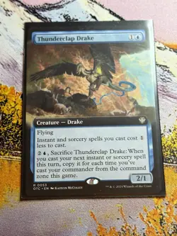 Thunderclap Drake (Extended Art) [Commander Outlaws of Thunder Junction] NM MTG - Image 4
