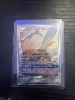Eevee & Snorlax GX SM169 Tag Team Full Art Black Star Promo Pokemon TCG (NM) - Image 1