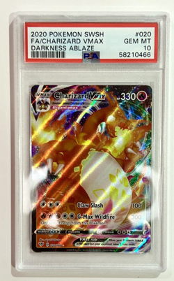 PSA 10 Charizard Vmax Darkness Ablaze 020/189 GEM MINT Graded Pokemon Card - Image 1