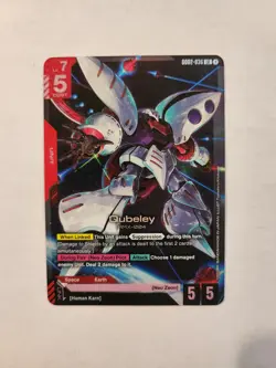 Qubeley (LR) GD02-036 Gundam TCG Card Game - Dual Impact - English - Image 1