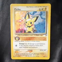 Pichu Neo Genesis 12/111 Holo Rare English 2000 Pokemon TCG Card - Image 1