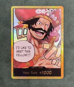 One Piece Carrying On His Will DON!! Card Gol.D.Roger Gold Foil NM - Image 1