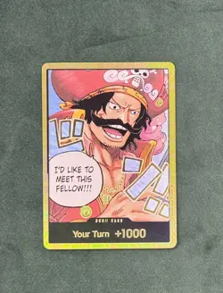 One Piece Carrying On His Will DON!! Card Gol.D.Roger Gold Foil NM - Image 2
