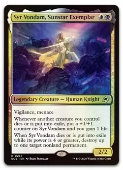 Syr Vondam, Sunstar Exemplar #231 (Foil) (NM) Edge of Eternities EOE Magic MTG - Image 1