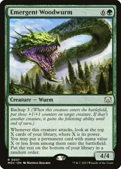 Emergent Woodwurm R Commander: March of the Machine 37 NM - Image 1