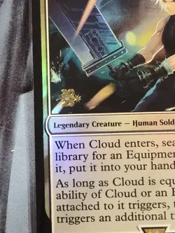Cloud, Midgar Mercenary - Foil - Pre Release (Sealed) MTG Final Fantasy - Image 2