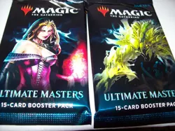 (2) ULTIMATE MASTERS STILL SEALED BOOSTER PACKS MTG FREE SHIPPING WITH TRACKING - Image 1