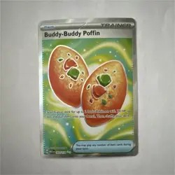 Pokemon Buddy-Buddy Poffin Full Art Ultra Rare Holo 167/132 Trainer Me01 - Image 1