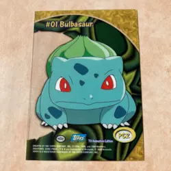 Bulbasaur #01 - PC2 - Clear Acetate - Topps Pokemon Series 2 - Image 4