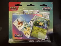 Pokemon Prismatic Evolutions Sylveon Tech Sticker Collection Sealed - Image 1