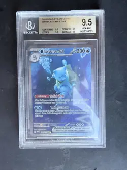 Pokemon TCG Blastoise EX Scarlet & Violet 151 BGS 9.5 - Image 1