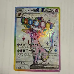 Pokemon Espeon EX SVP 175 Premium Figure Collection Black Star Promo - Image 1