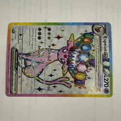 Pokemon Espeon EX SVP 175 Premium Figure Collection Black Star Promo - Image 2