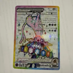 Pokemon Espeon EX SVP 175 Premium Figure Collection Black Star Promo - Image 3