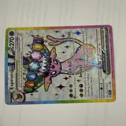 Pokemon Espeon EX SVP 175 Premium Figure Collection Black Star Promo - Image 4