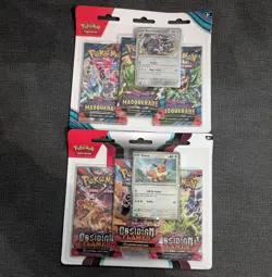 Pokemon TCG - Triple Blister Pack Bundle - Obsidian Flames & Twilight Masquerade - Image 1