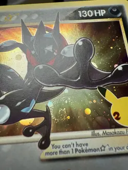 Pokemon TCG Greninja Gold Star SWSH144 Celebrations Black Star Promo With Swirl! - Image 4