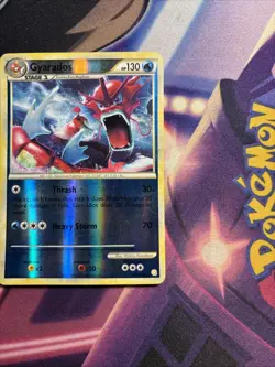 Gyarados 123/123 Reverse Holo Pokemon Heart Gold & Soul Silver Pokemon TCG LP - Image 3
