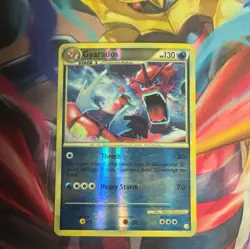 Pokemon TCG Gyarados 123/123 HeartGold SoulSilver Reverse Holo Foil Rare MP - Image 1